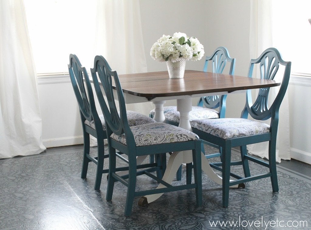 Dining Room Table And Chairs Makeover