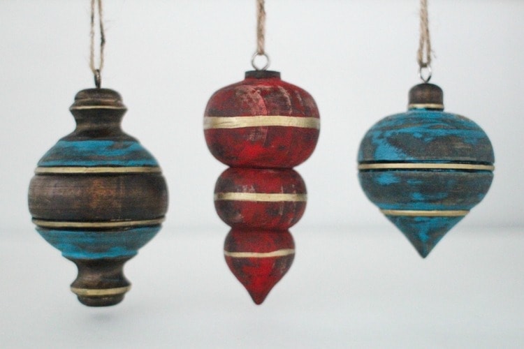 Rustic Wooden Christmas Ornaments