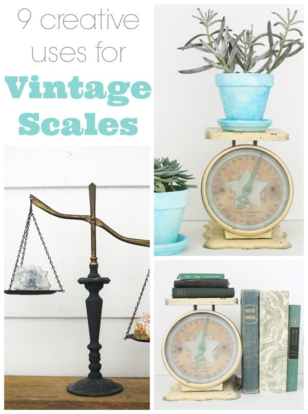 Rusty Vintage Scale Makeover with Paint