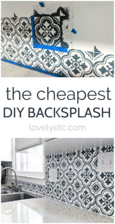 The Cheapest DIY Backsplash Ever