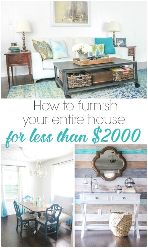 how to furnish your entire house for less than 2000