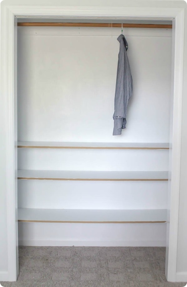 How To Build Cheap And Easy Diy Closet Shelves Lovely Etc