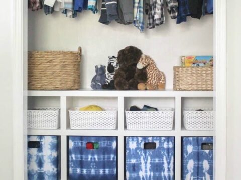 Cabinet Partition Hanging Basket Wardrobe Organizer Storage - Temu