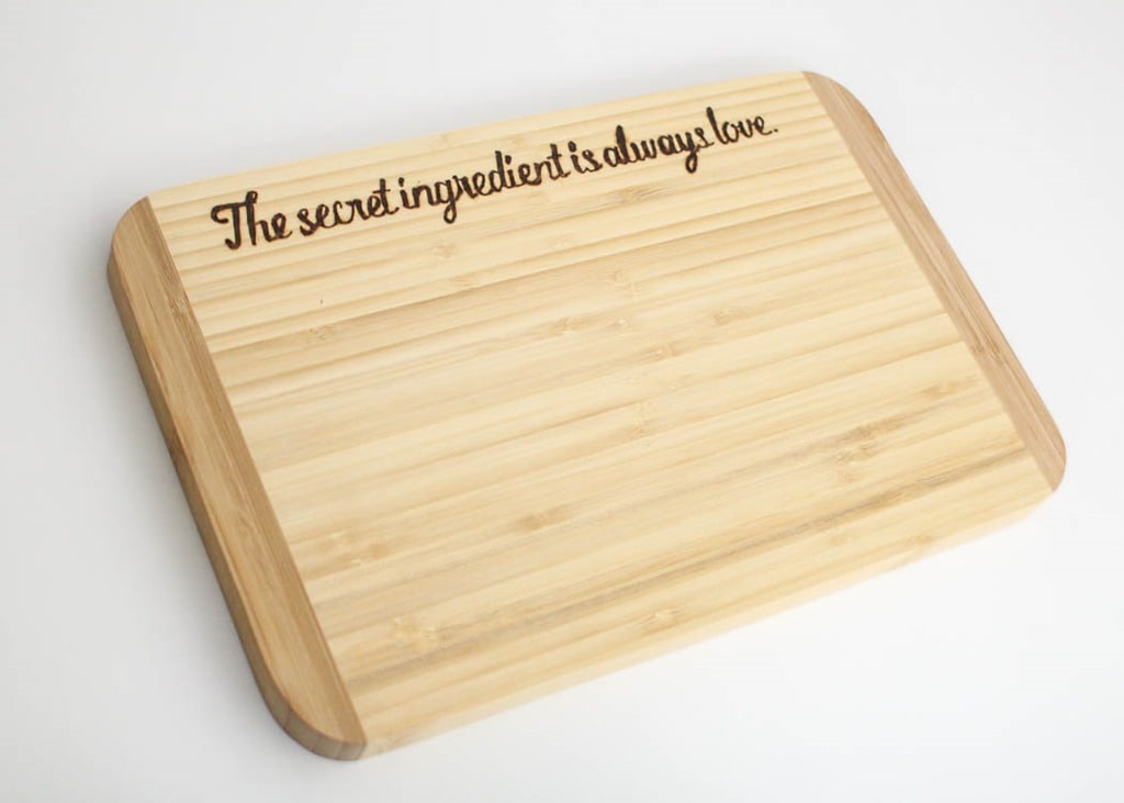 Personalized, Engraved Cutting Board with Worlds Greatest Mom