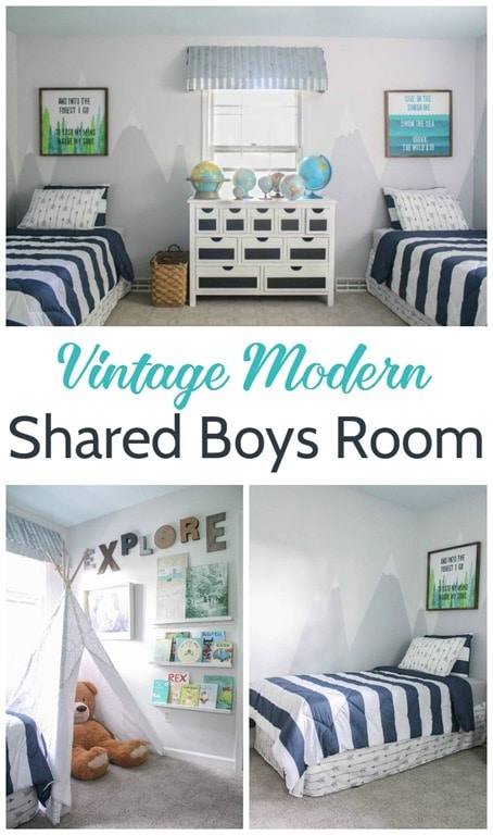 Boys Shared Bedroom Reveal - Lovely Etc.