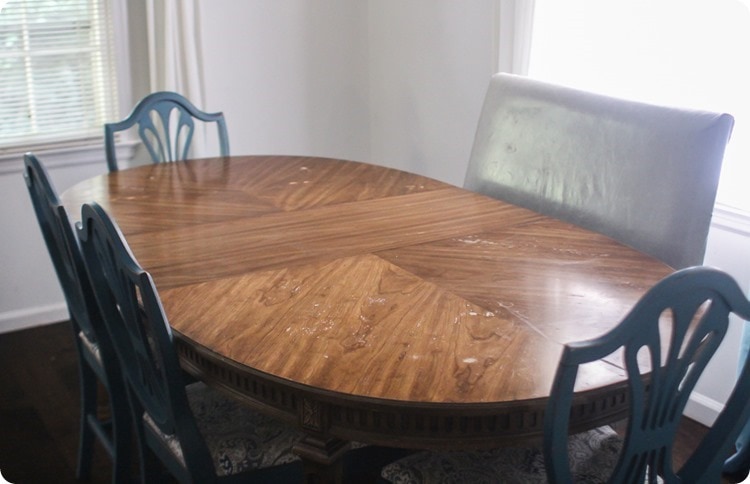 Refinishing An Oak Dining Room Table