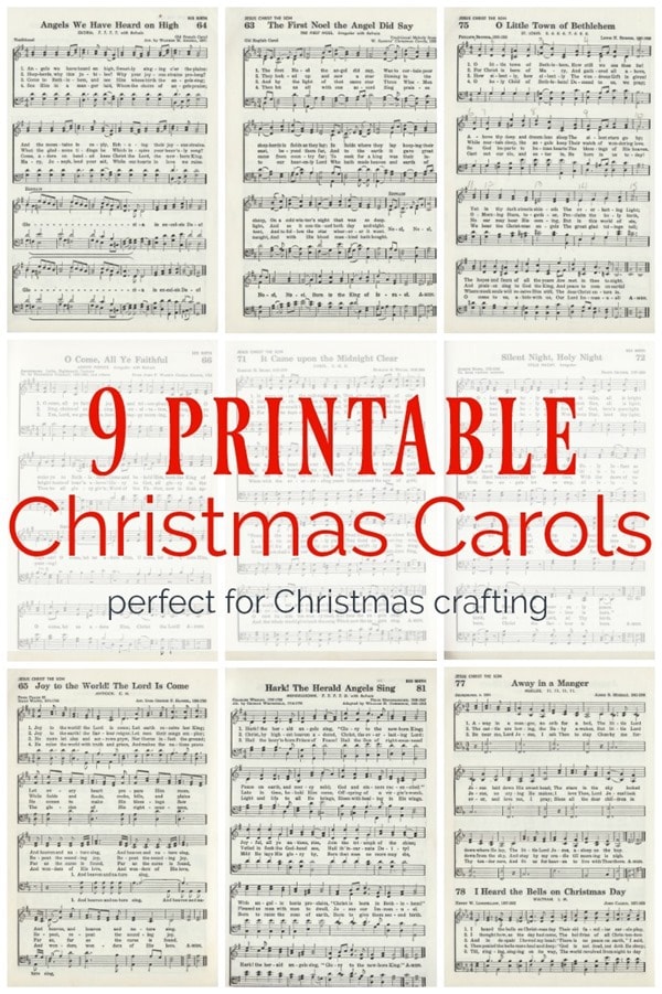 printablemini christmas carol songbook