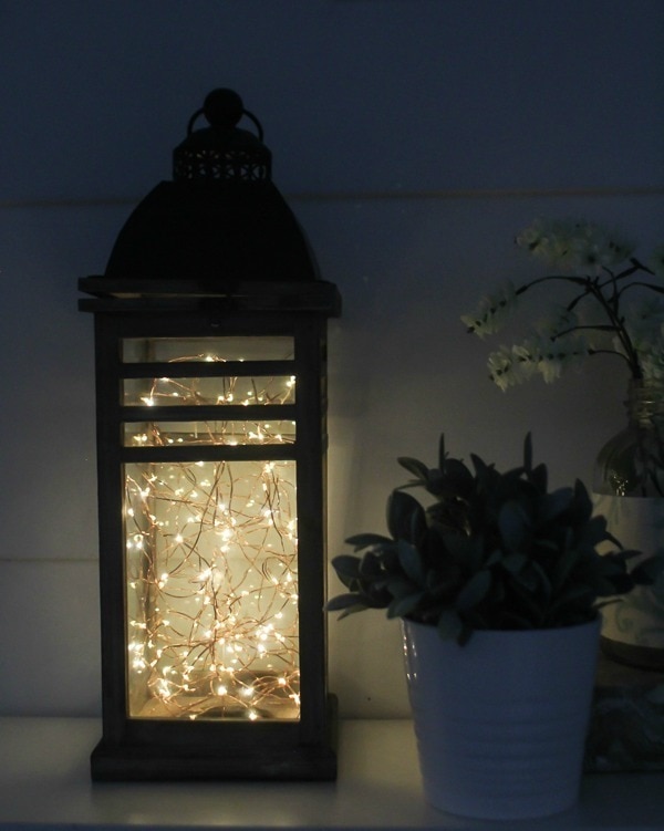 Lights4fun, Inc. 12 Rustic White Battery Operated Indoor LED Flameless  Candle Lantern