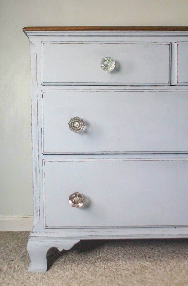 Repainting a dresser: third time is the charm - Lovely Etc.