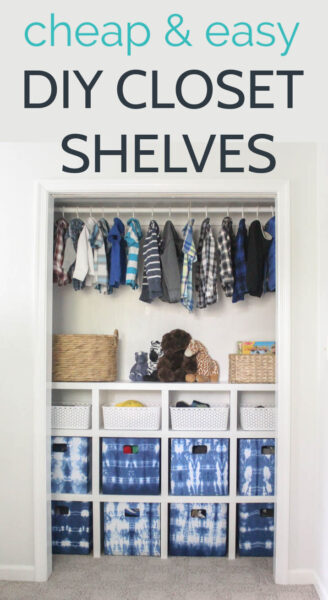 How to build cheap and easy DIY closet shelves