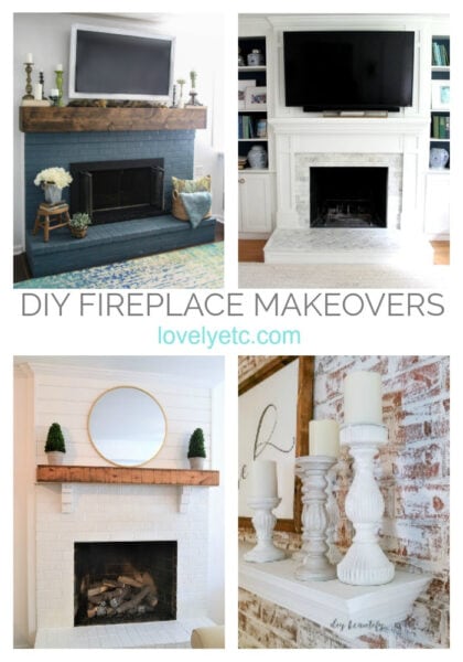 25 Beautiful Diy Brick Fireplace Makeovers - Lovely Etc.