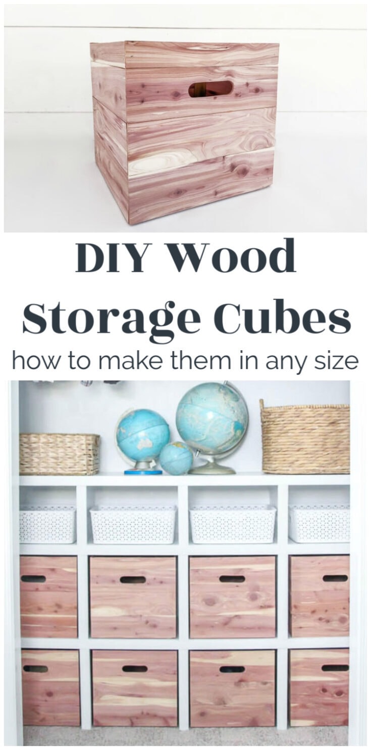 How to Make Wood Storage Cubes in any Size