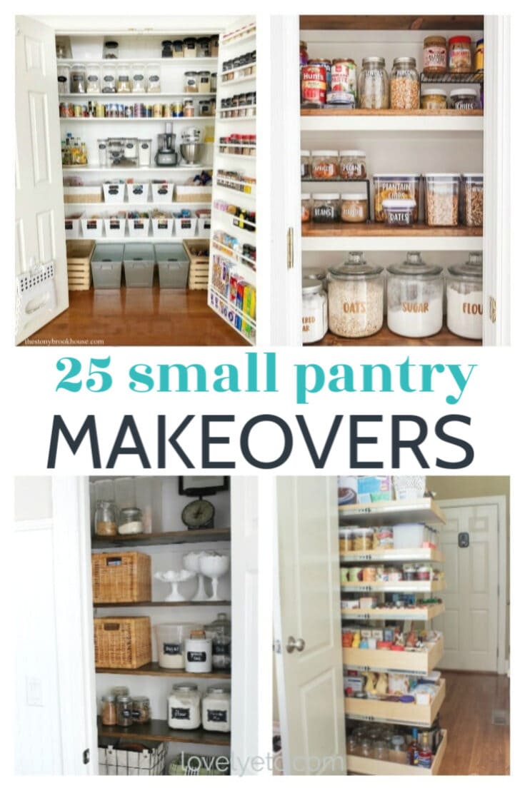 25 Inspiring Small Pantry Ideas and Makeovers Lovely Etc.