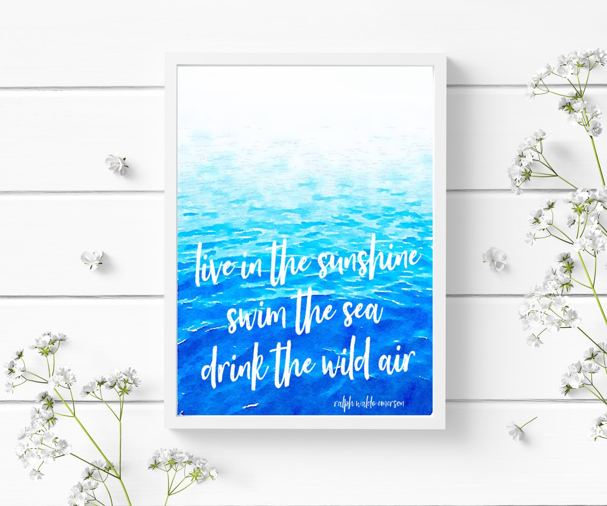 Free Printables: Colorful Art for Summer