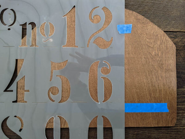 Number STENCIL Schoolbook Font Numbers 0-9 for Painting Wood Signs