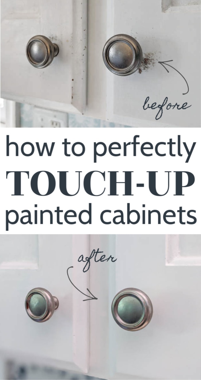 How To Touch Up Chipped Cabinet Paint Lovely Etc