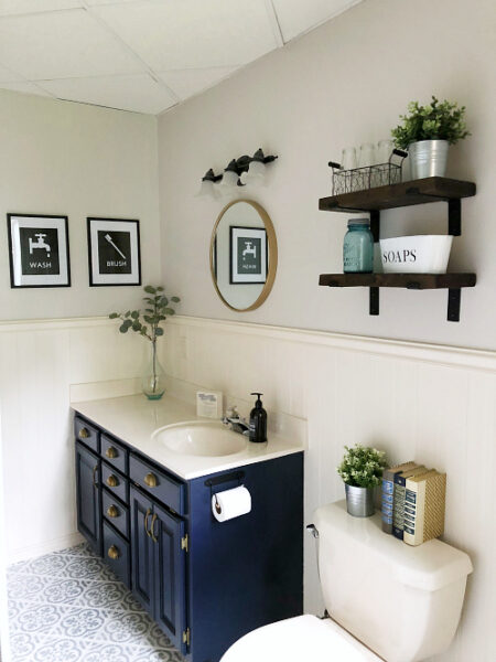 17 Budget Bathroom Makeovers Finished For Under $100