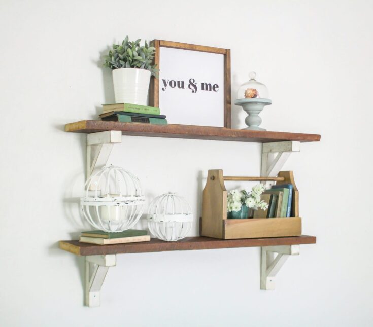 diy decorative wood shelf brackets
