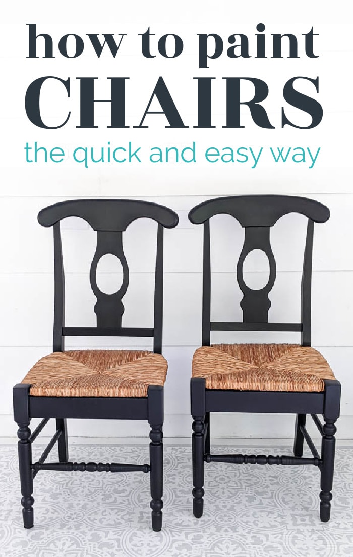 How to paint wooden chairs the easy way