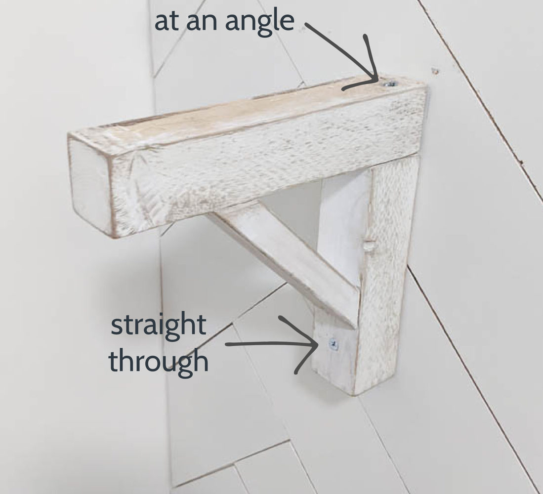 How to Make Cheap and Easy DIY Shelf Brackets Lovely Etc.