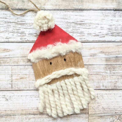 How to Make an Easy DIY Santa Ornament - Lovely Etc.