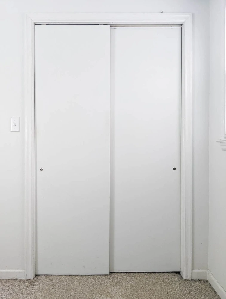 single sliding closet door