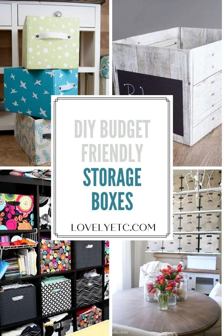 21 Budget-Friendly DIY Storage Boxes - Easy To Make