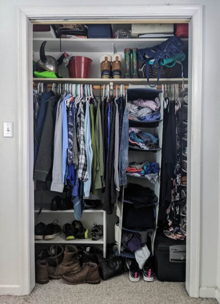 How to Build a Simple Inexpensive DIY Closet Organizer - Lovely Etc.