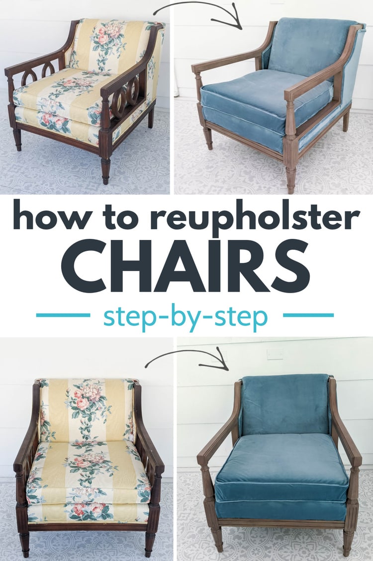 reupholster chair tutorial