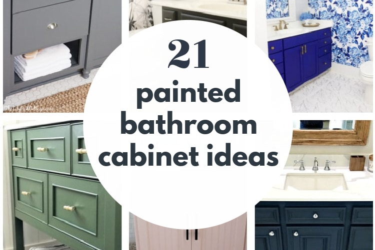 21 Painted Bathroom Cabinet Ideas 5 