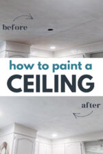 How to Paint a Textured Ceiling and get Perfect Results - Lovely Etc.