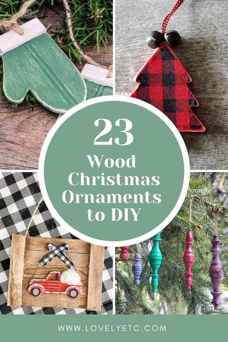 23 Creative DIY Wood Christmas Ornaments