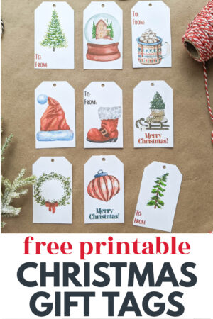 Free Printable Christmas Gift Tags: Modern + Traditional - Lovely Etc.