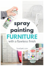 How to Spray Paint Furniture with a Flawless Finish - Lovely Etc.