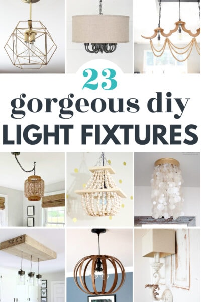 23 Gorgeous DIY Light Fixtures that Anyone Can Make - Lovely Etc.