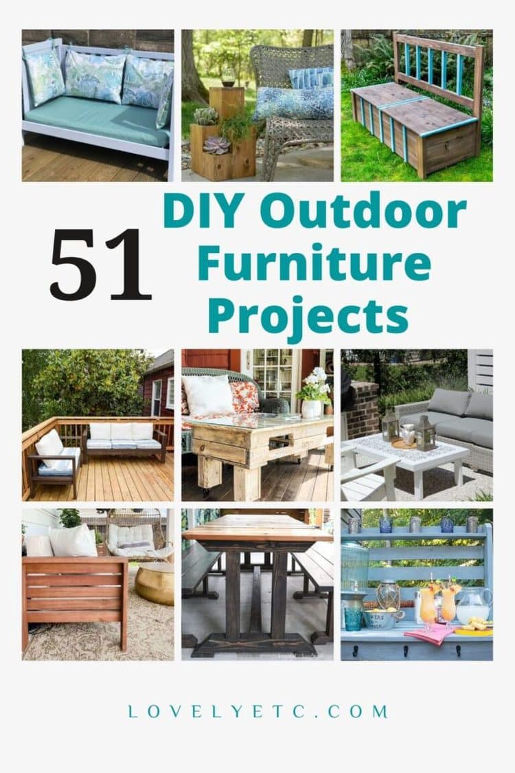 51 Fabulous DIY Outdoor Furniture Ideas