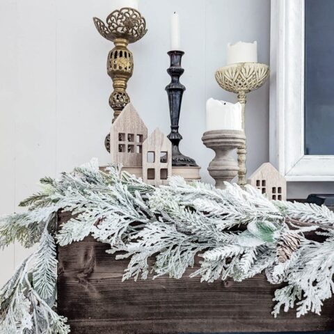 How to Flock Garland to Create Beautiful Christmas Decor