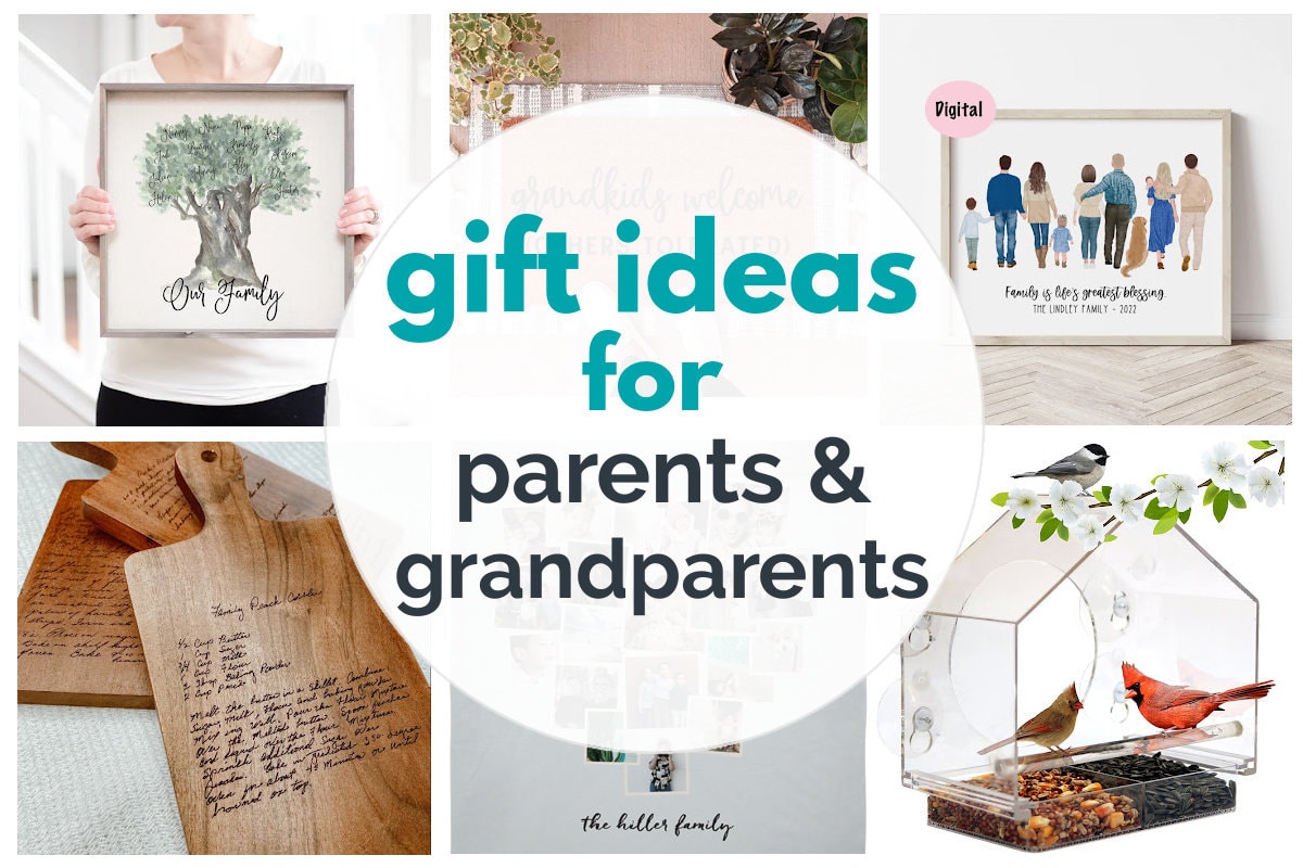 Unique Gift For Grandparents Personalized Grandparent Art Custom Gift - Oh  Canvas
