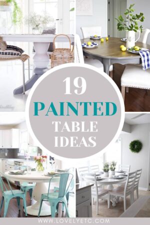 19 Beautiful DIY Painted Table Ideas You Can Easily Recreate