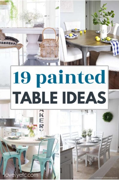 19 Beautiful DIY Painted Table Ideas You Can Easily Recreate