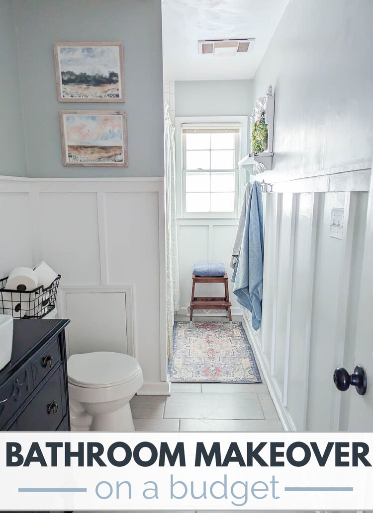 Quick and Easy Bathroom Makeover Using Only Paint and Accessories