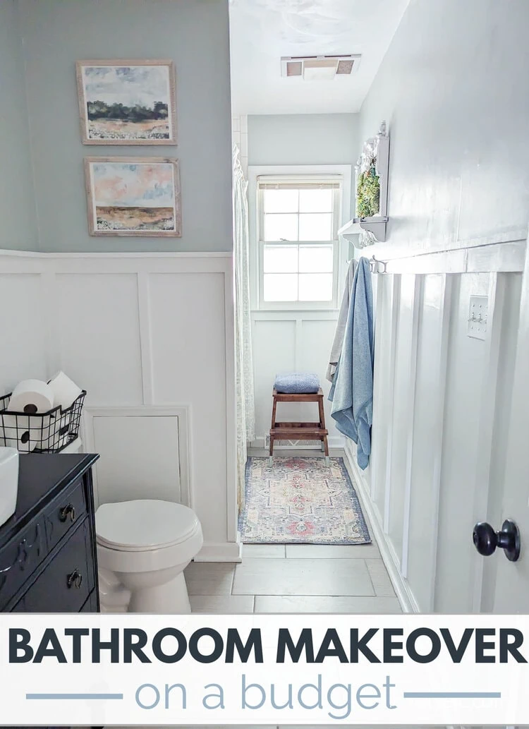 Quick and Easy Bathroom Makeover Using Only Paint and Accessories