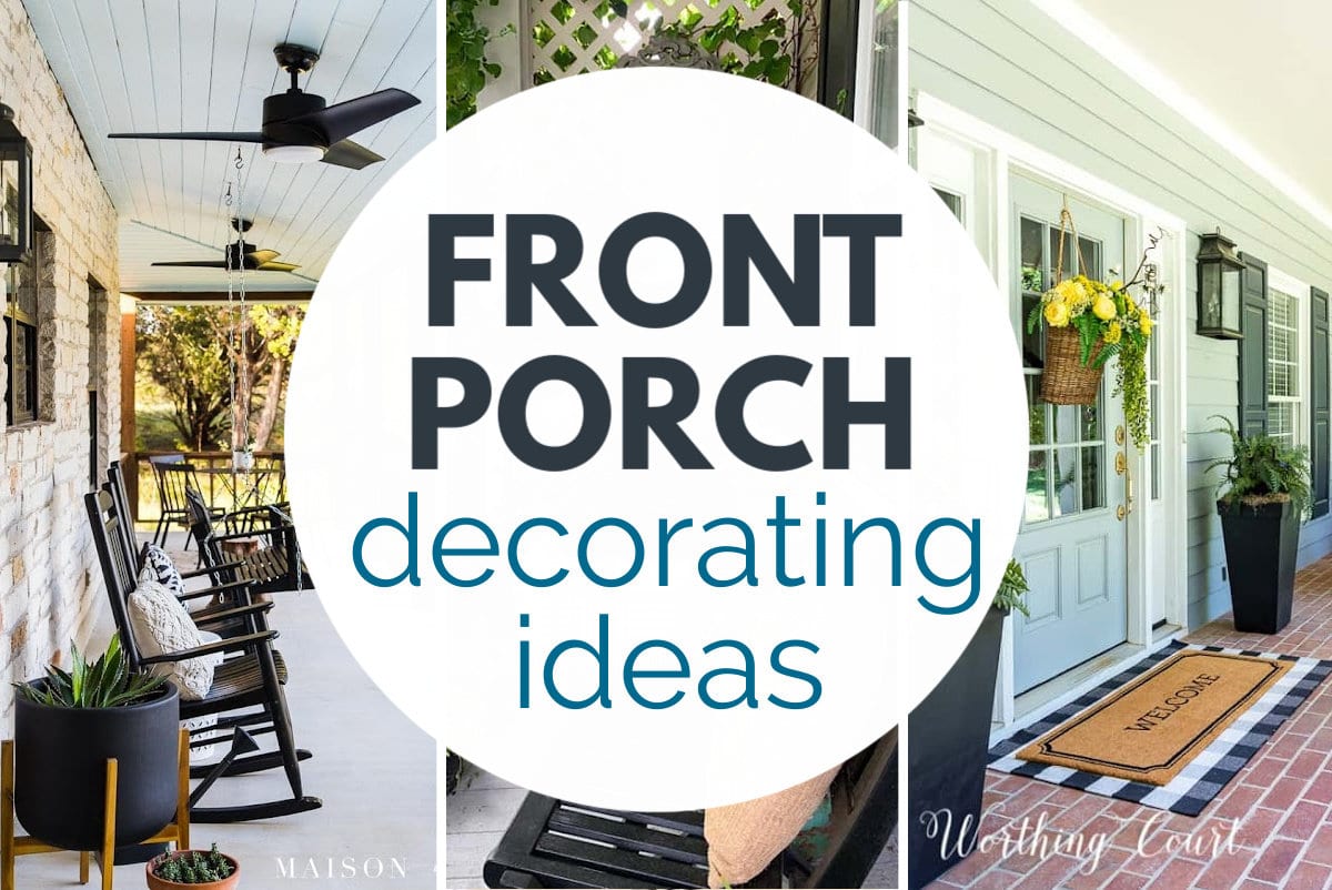 7 Easy Small Front Porch Decorating Ideas - StoneGable