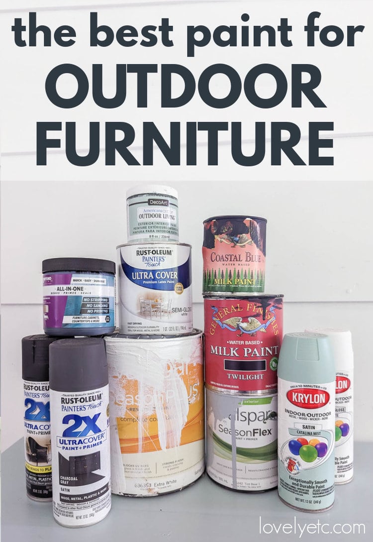 The Best Outdoor Furniture Paint for a Paint Finish that Lasts