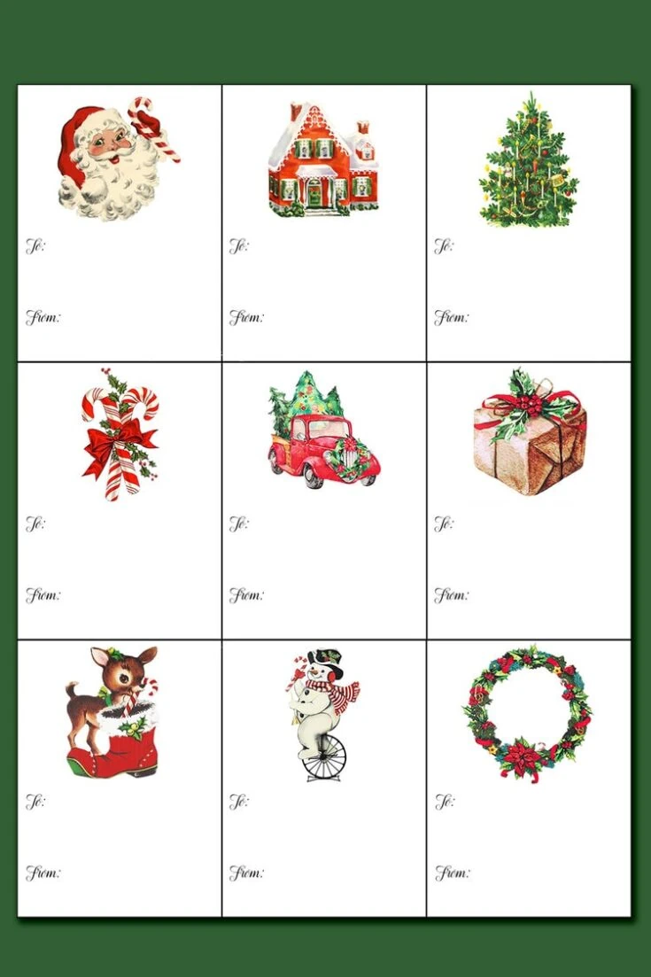 29 Fun And Festive Free Printable Christmas Gift Tags