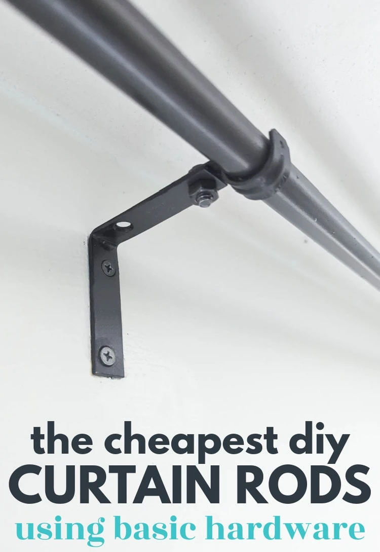 How to make the cheapest DIY curtain rods ever