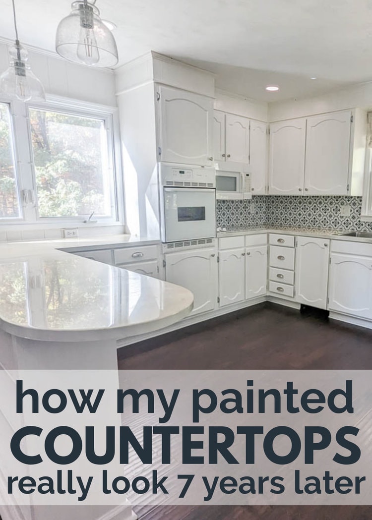 Painted Laminate Countertops: How they really look seven years later