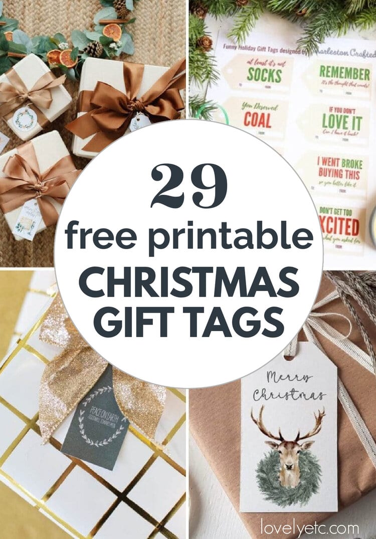 29 Fun And Festive Free Printable Christmas Gift Tags