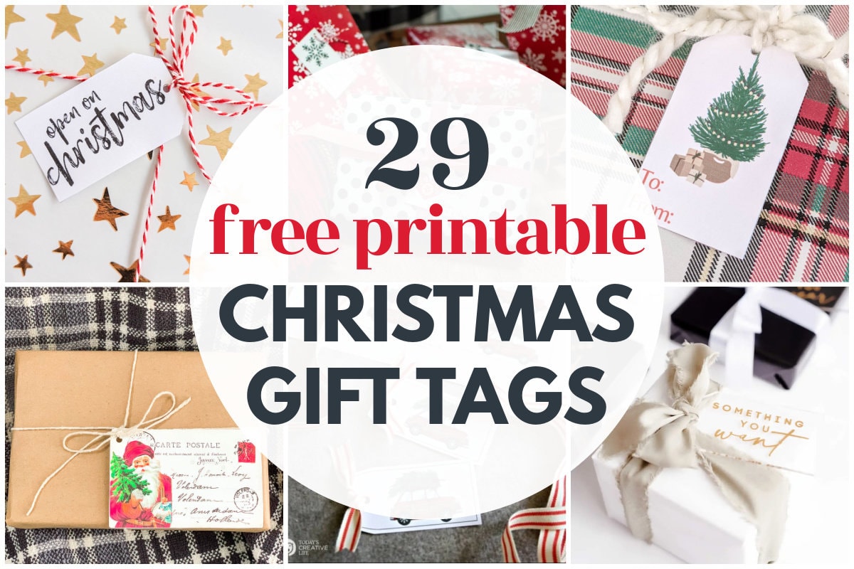 Festive Printable Christmas Gift Tags  Christmas gift tags printable, Free  printable christmas gift tags, Christmas gift tags