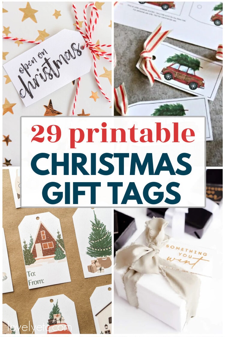 29 Fun and Festive Free Printable Christmas Gift Tags